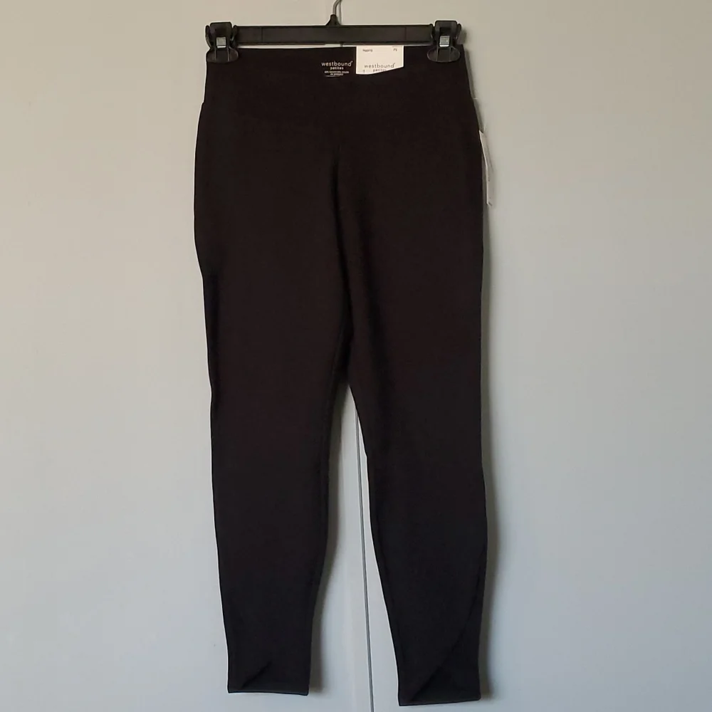 Westbound Petites Black Leggings Small NWT - Picture 1 of 12